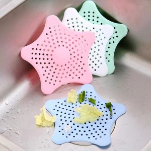 5PCS-kitchen-bathroom-drain-filter-star-shape-3